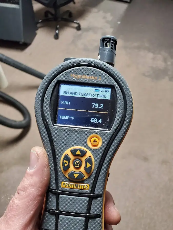 Moisture meter humidity assessment for Fire & Smoke Damage Restoration in Taft